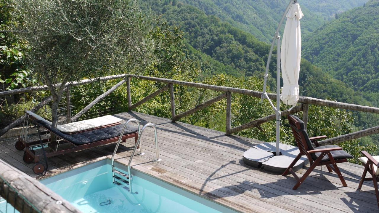 Piscina Con Vista Bagni di Lucca Exterior foto